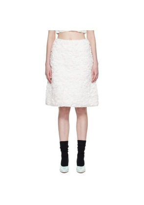 SHUSHU/TONG White A-Line Midi Skirt