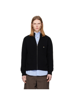 Vivienne Westwood Black Fisherman Zip-Up Sweater