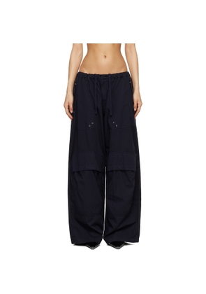 Alexander Wang Black Articulated Mid-Rise Cargo Pants