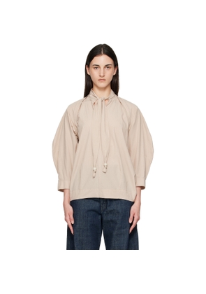LEMAIRE Beige Scarf Blouse