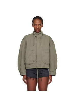 Alexander Wang Khaki Articulated Cargo Jacket