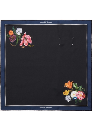 Maison Margiela Black Silk Scarf