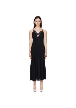 Maison Margiela Black Taped Slip Maxi Dress