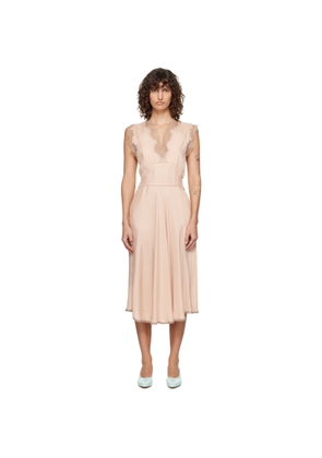 Maison Margiela Pink Silk Midi Dress