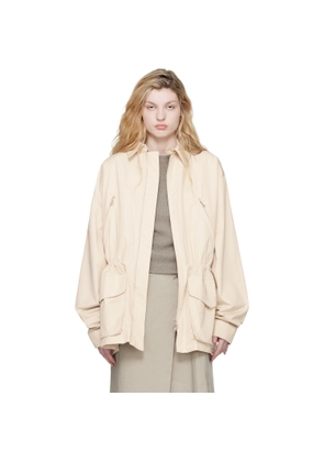 Rier Off-White Cotton Field Jacket