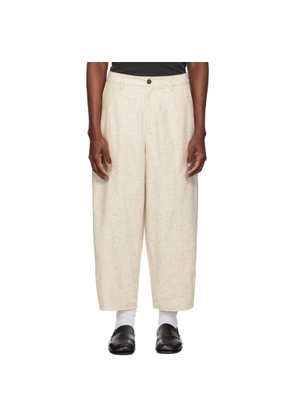 Entire Studios Off-White Carrot Trousers