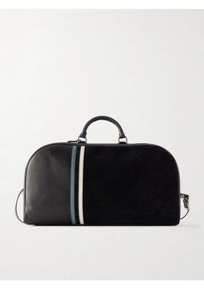 Enfants Riches Déprimés - Barnett Striped Leather Weekend Bag - Men - Black
