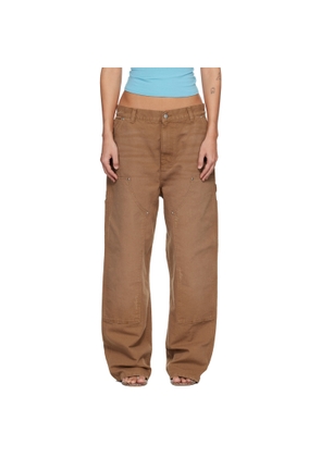 Carhartt Work In Progress Tan Brandon Double Knee Jeans
