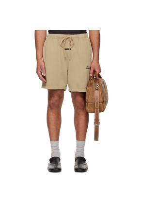 Fear of God ESSENTIALS Beige Training Classic Sweat Shorts