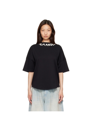 Palm Angels Black Neck Logo Over T-Shirt