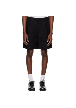 Entire Studios Black Cuffed Shorts