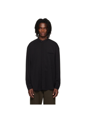 Entire Studios Black Mao Dart Shirt