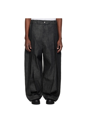 SAGE NATION Black Box Pleat Denim Jeans
