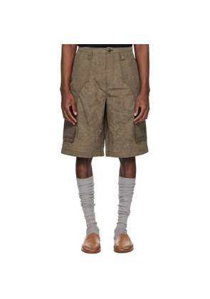 Andersson Bell Khaki Carpenter Cargo Shorts