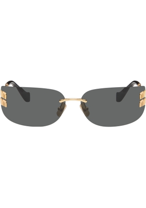 Miu Miu Eyewear Gold Aube Sunglasses