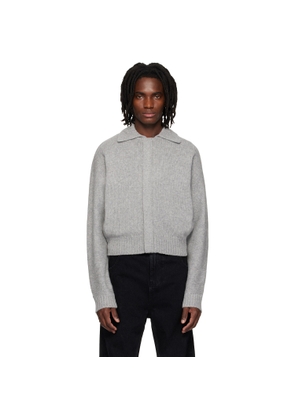 Entire Studios Gray Marla Bomber Cardigan