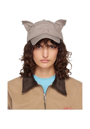 Charles Jeffrey LOVERBOY Beige Pierced Ears Cap