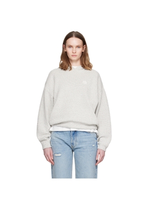 ANINE BING Off-White & Black Framed Monogram Alec Hoodie