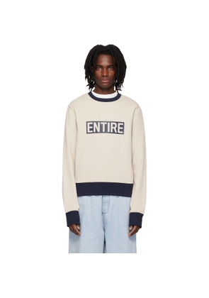 Entire Studios Off-White Contro Crew Sweatshirt