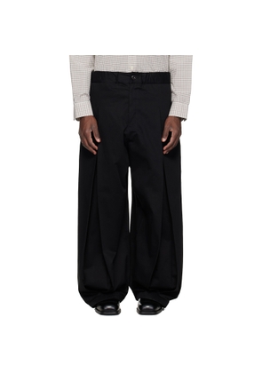 SAGE NATION Black Box Pleat Trousers
