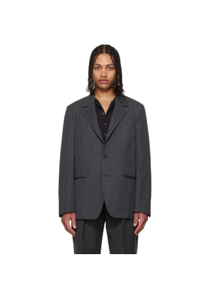 OUR LEGACY Gray Unconstructed Ceremony Blazer
