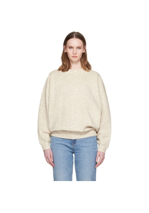 ANINE BING Beige 'Anine Bing' Miles Sweatshirt