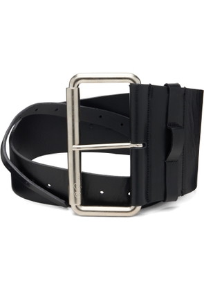 VAQUERA Black Equestrian Leather Belt