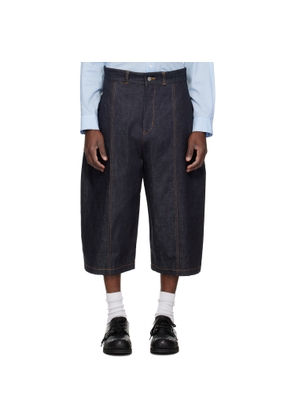 SAGE NATION Indigo Welt Denim Shorts