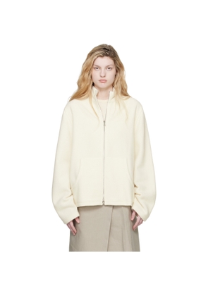 Rier Off-White Fleece Full Zip Jacket