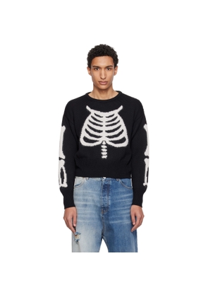 VAQUERA Black Skeleton Sweater