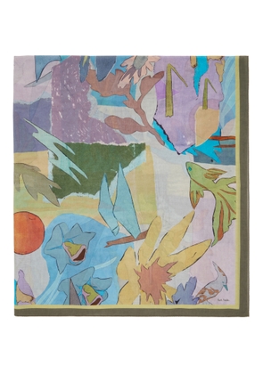 Paul Smith Multicolor River Collage Scarf