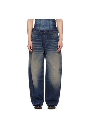 Diesel Navy Regular Waist 1997 D-Enim-M Relaxed Jeans