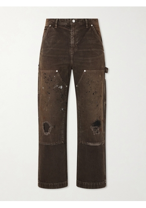 Enfants Riches Déprimés - Straight-Leg Paint-Splattered Jeans - Men - Brown - UK/US 28