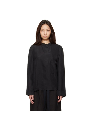 Studio Nicholson Black Baye Twill Shirt