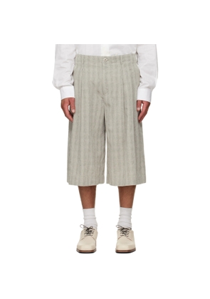 OUR LEGACY Gray Split Shorts
