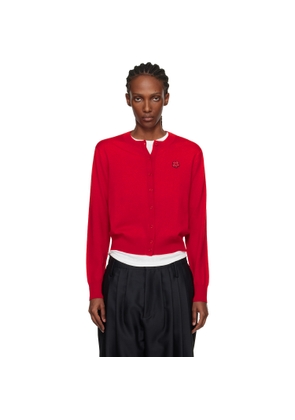 Kenzo Red Kenzo Paris 'Boke Flower' Embroidered Cardigan