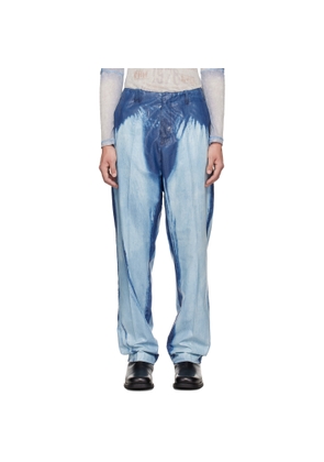 Diesel Blue Regular Waist D-ASKAR Slim Jeans