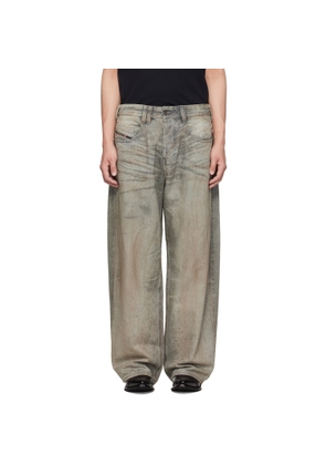 Diesel Gray Regular Waist 1997 D-Enim-M Relaxed Jeans