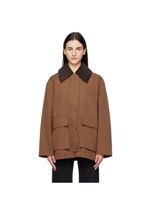 GANNI Brown Twill Jacket
