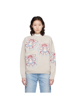 Kenzo Off-White Kenzo Paris 'KENZO Winter Holidays' Embroidered Sweater