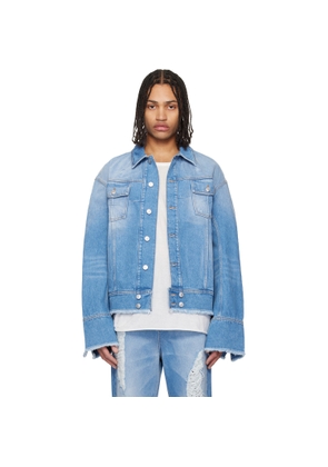 MATIÈRES FÉCALES Blue Pierre Denim Jacket