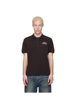 Lacoste Brown Classic Fit Graphic Branding Polo