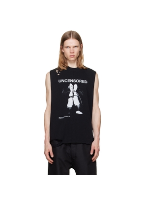 MATIÈRES FÉCALES Black Fetische Cut Off Tank Top