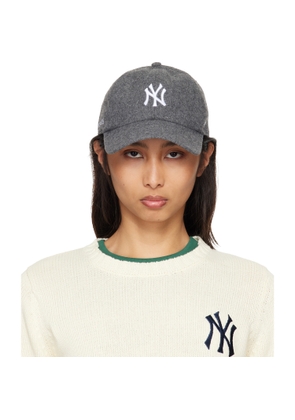 Sporty & Rich Gray '47 Edition Yankees Serif Wool Cap