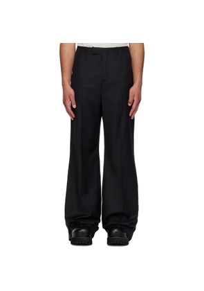 MATIÈRES FÉCALES Black Wool Trousers