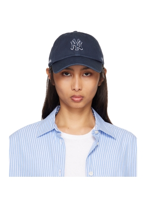 Sporty & Rich Navy '47 Edition Yankees Serif Outline Cap