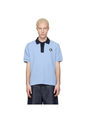 Lacoste Blue 'French Made' Classic Fit Badge Polo