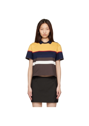 Versace Multicolor Striped Cotton-Jersey Polo