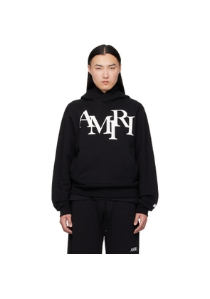AMIRI Black 'AMIRI Staggered' Hoodie