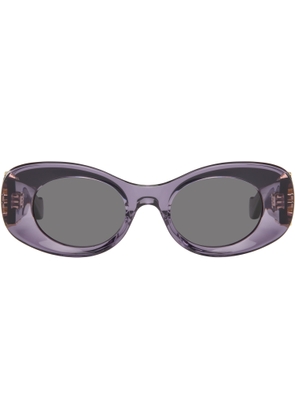 LOEWE Purple Anagram Sunglasses